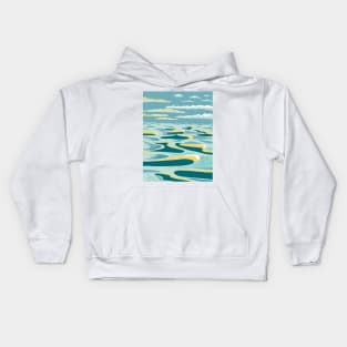 Lencois Maranhenses National Park Dunes in Maranhao State Brazil WPA Art Deco Poster Kids Hoodie